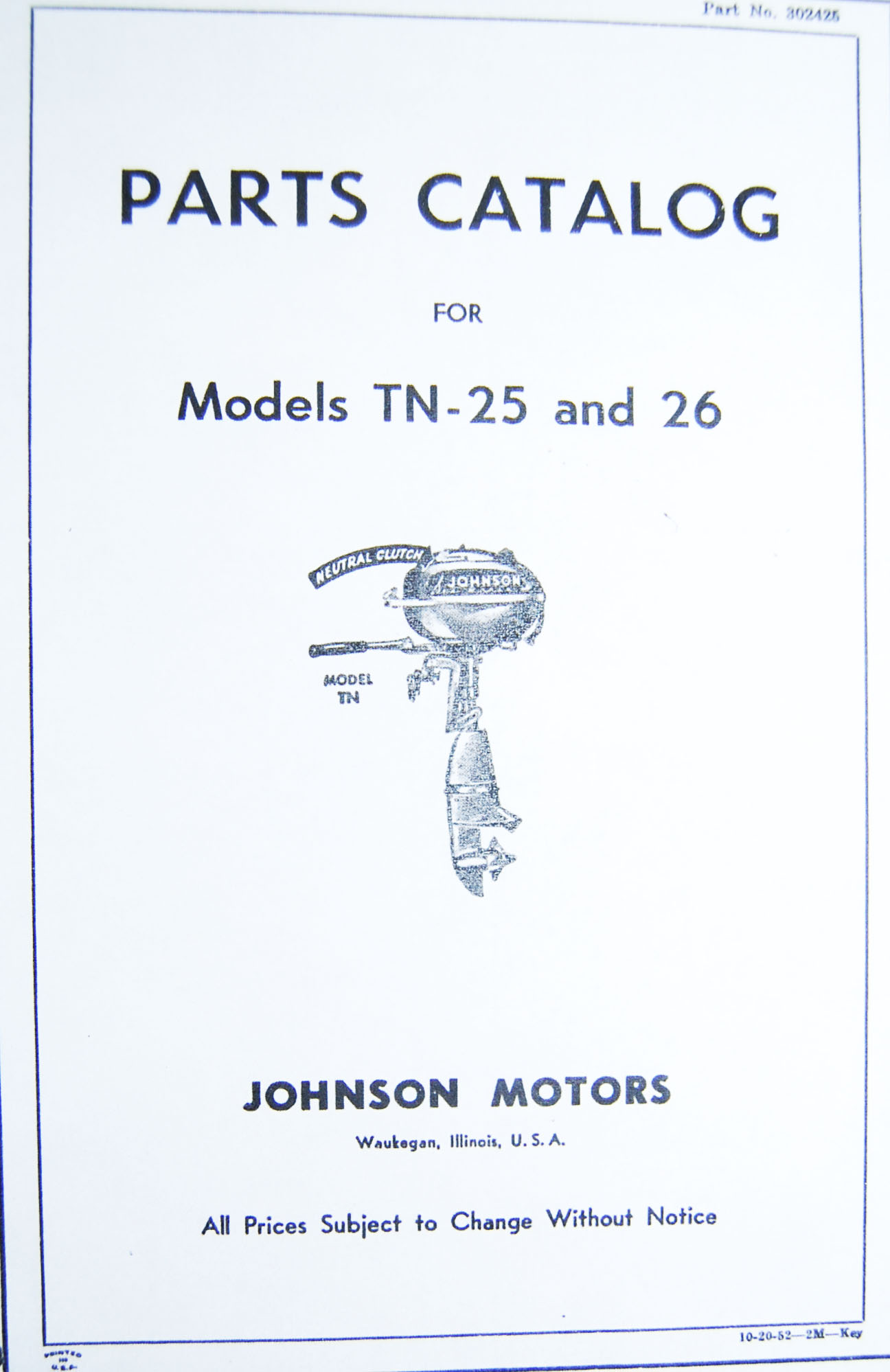 Johnson Tn 28 Parts